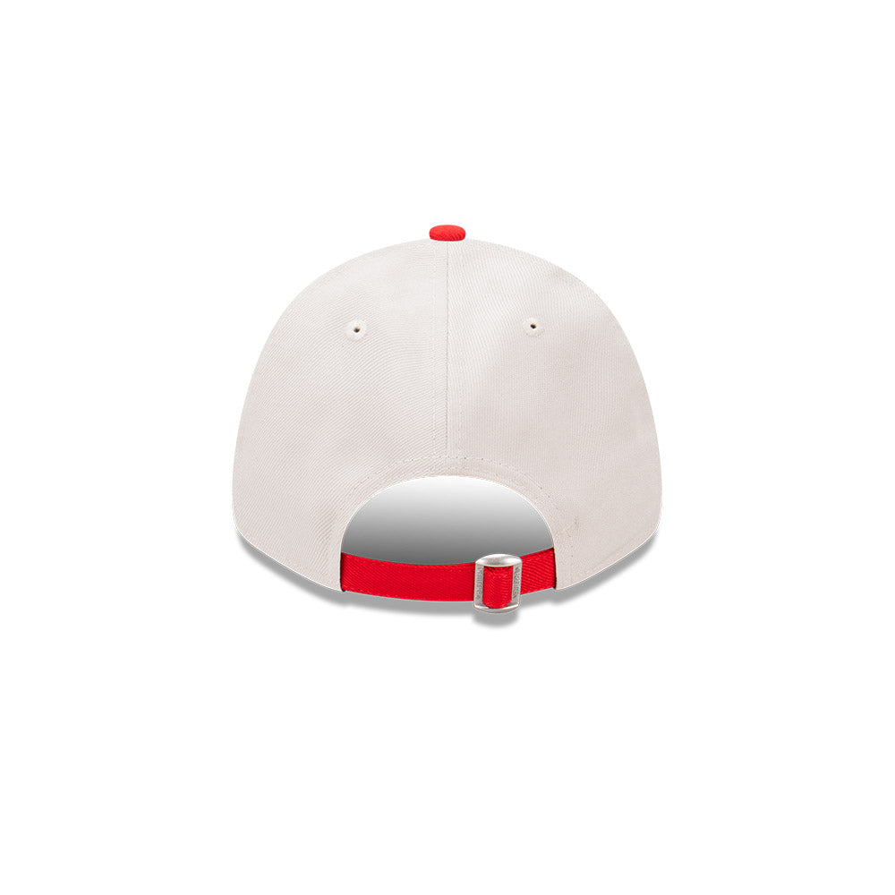 New Era หมวกรุ่น Chicago Bulls 2-Tone Stone Repreve Scarlet Visor Stone 9FORTY Cap