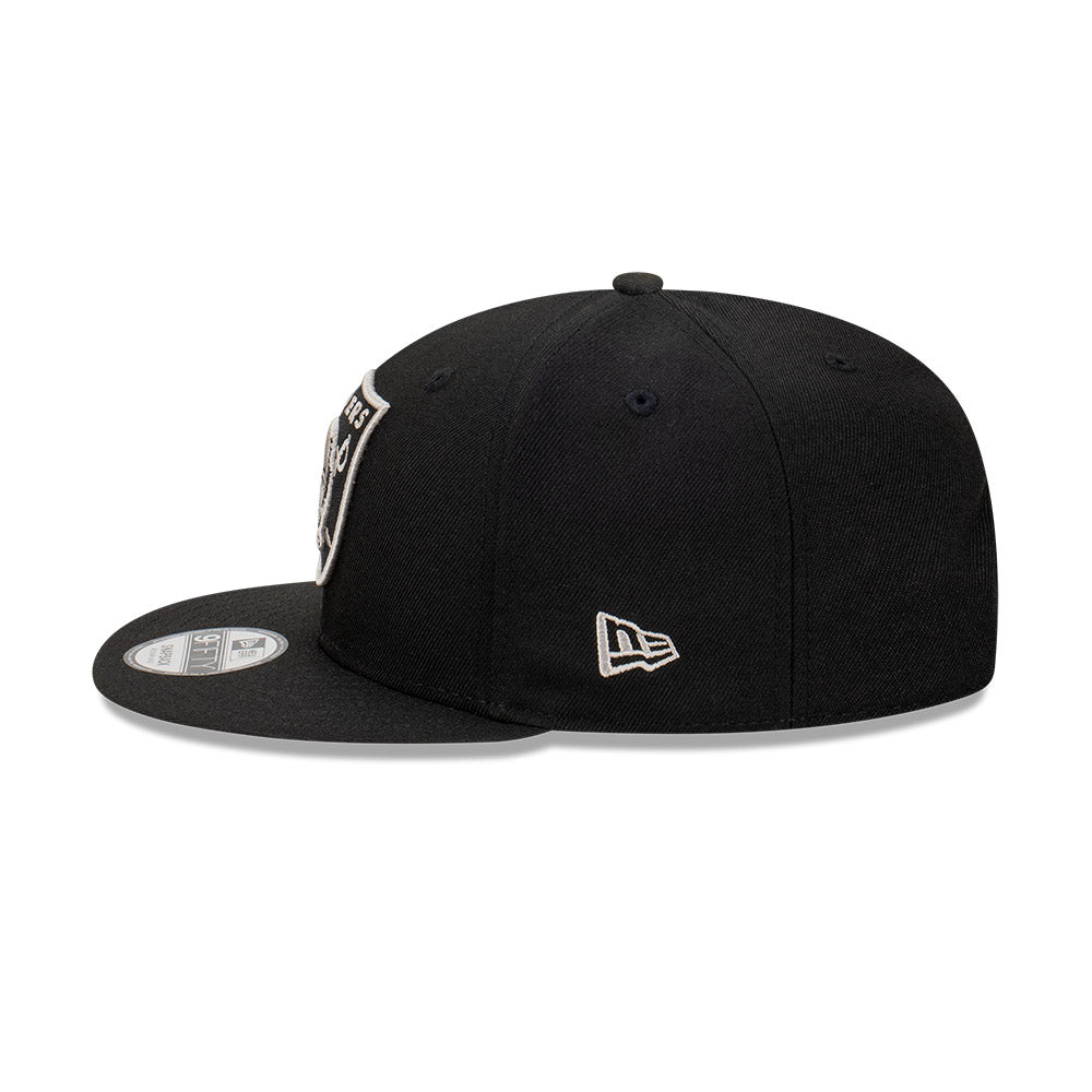 New Era หมวกรุ่น Las Vegas Raiders Gray Outline Repreve Black 9FIFTY Cap