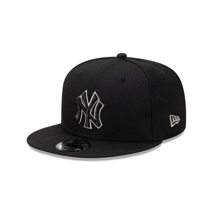 New Era หมวกรุ่น New York Yankees Gray Outline Repreve Black 9FIFTY Cap