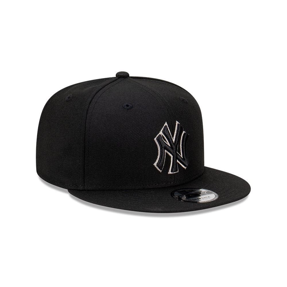 New Era หมวกรุ่น New York Yankees Gray Outline Repreve Black 9FIFTY Cap