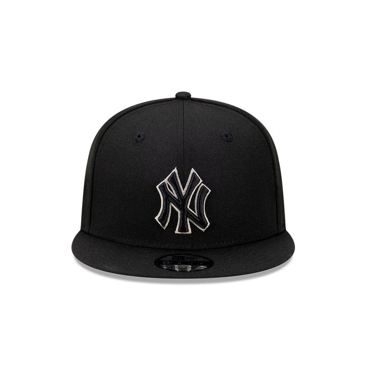 New Era หมวกรุ่น New York Yankees Gray Outline Repreve Black 9FIFTY Cap