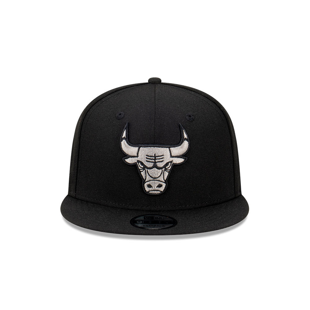 New Era หมวกรุ่น Chicago Bulls Gray Outline Repreve Black 9FIFTY Cap