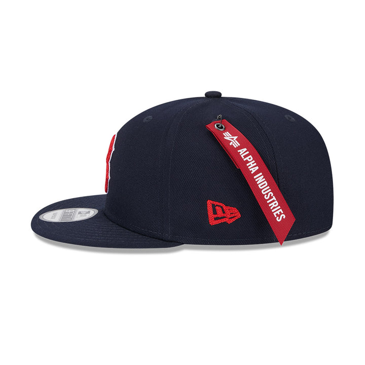 New Era หมวกรุ่น NEW ERA x ALPHA INDUSTRIAL BOSTON RED SOX BLACK 9FIFTY CAP