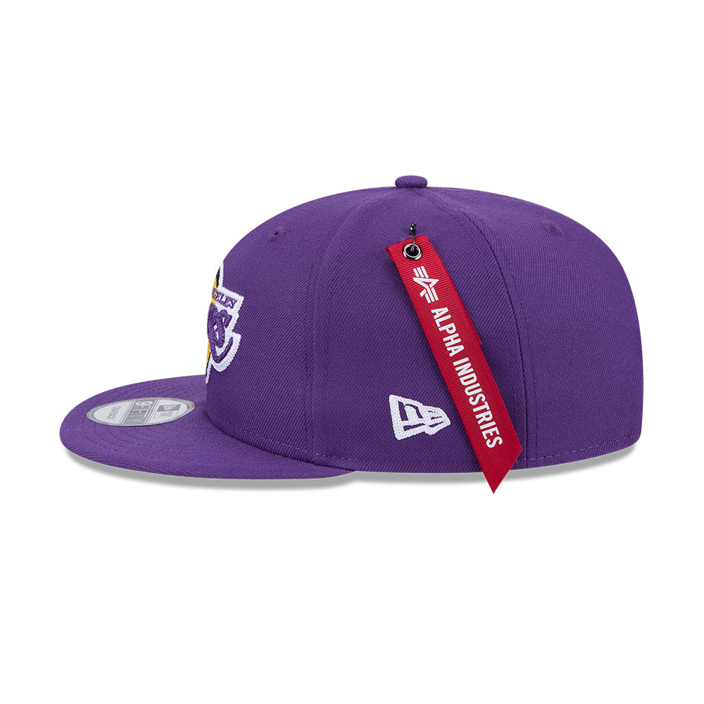 New Era หมวกรุ่น New Era x Alpha Industrial Los Angeles Lakers Purple 9FIFTY Cap