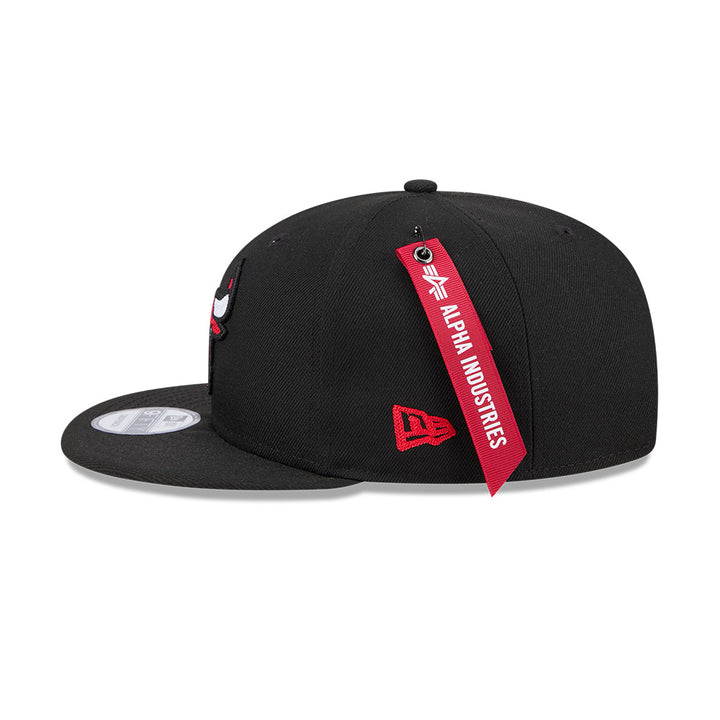 New Era หมวกรุ่น New Era x Alpha Industrial Chicago Bulls Black 9FIFTY Cap