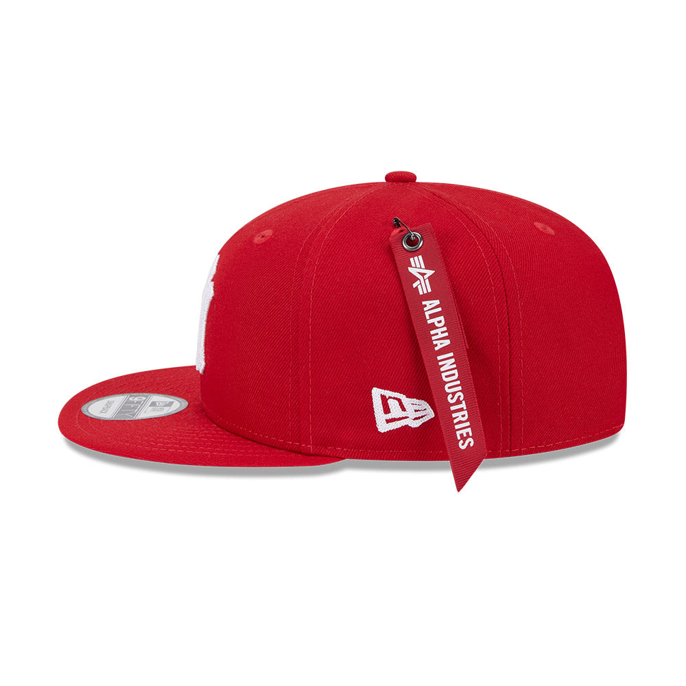 New Era หมวกรุ่น New Era X Alpha Industrial New York Yankees Scarlet 9Fifty Cap