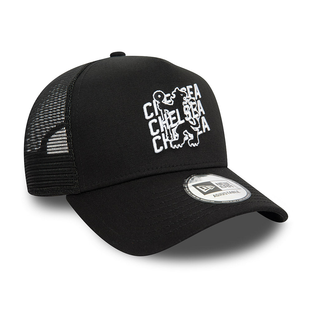 NEW ERA หมวก รุ่น CHELSEA EMEA TEAM SPORTS BLACK 9FORTY EF TRUCKER CAP