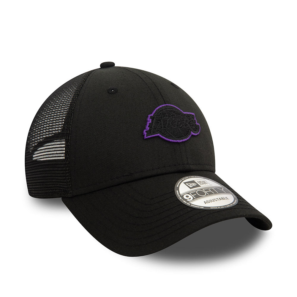 New Era หมวกรุ่น Los Angeles Lakers Black 9FORTY Trucker Cap