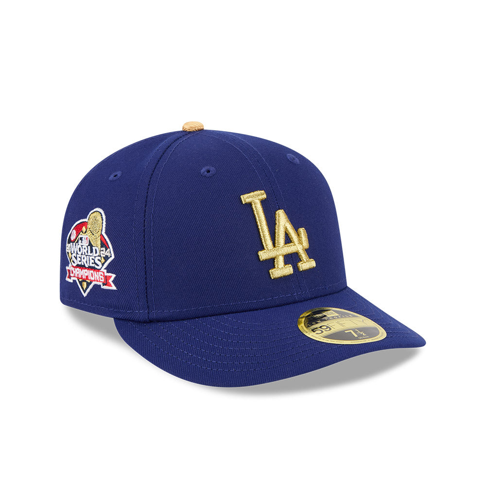 Los Angeles Dodgers Mlb Gold Dark Blue 59Fifty Low Profile Cap