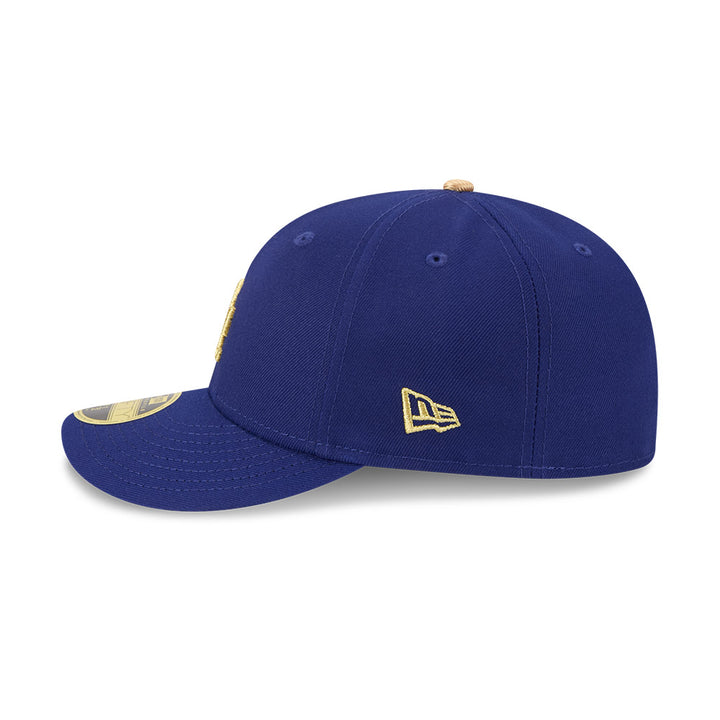 Los Angeles Dodgers Mlb Gold Dark Blue 59Fifty Low Profile Cap