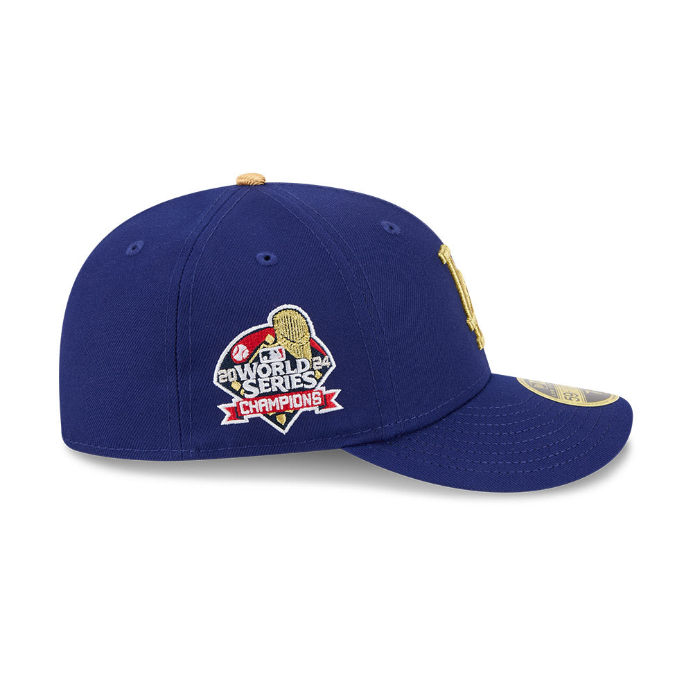 Los Angeles Dodgers Mlb Gold Dark Blue 59Fifty Low Profile Cap