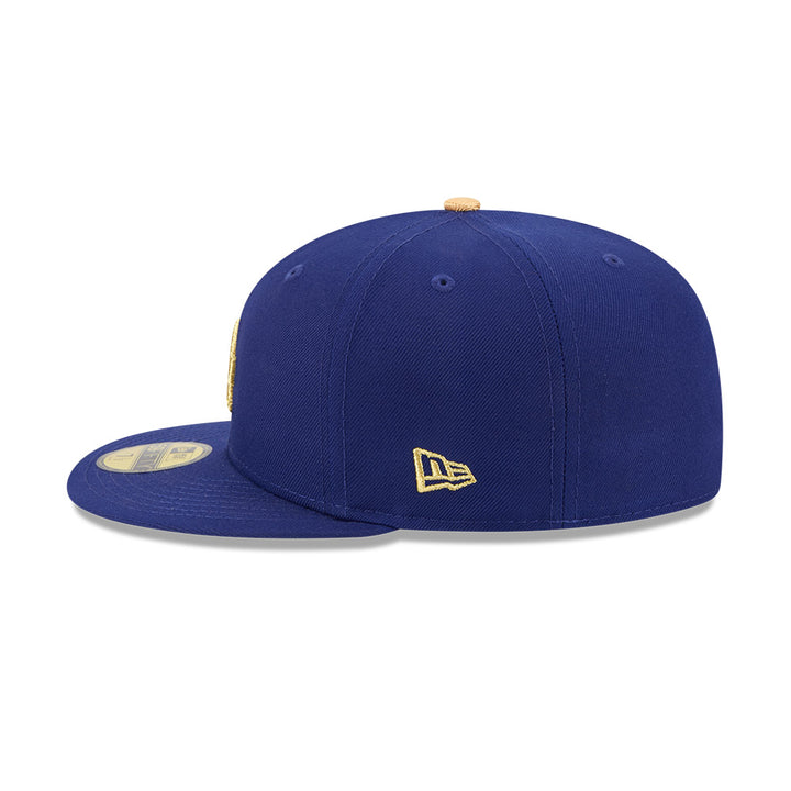 New Era หมวกรุ่น Los Angeles Dodgers MLB Gold Dark Blue 59Fifty Cap