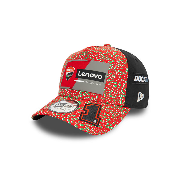 NEW ERA หมวก รุ่น FRANCESCO BAGNAIA DUCATI DRIVER & RACE 2024 RED 9FORTY E-FRAME CAP