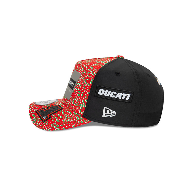 NEW ERA หมวก รุ่น FRANCESCO BAGNAIA DUCATI DRIVER & RACE 2024 RED 9FORTY E-FRAME CAP