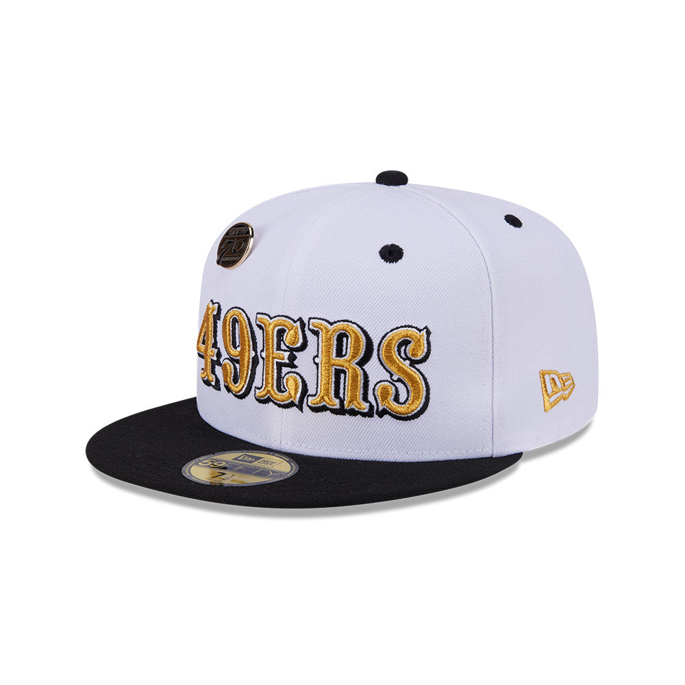 NEW ERA 59FIFTY DAY SAN FRANCISCO 49ERS WHITE 59FIFTY CAP