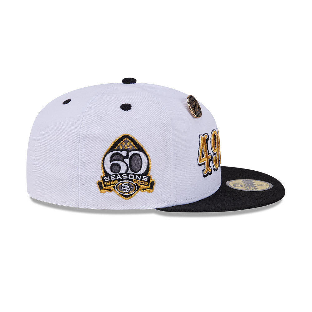 NEW ERA 59FIFTY DAY SAN FRANCISCO 49ERS WHITE 59FIFTY CAP