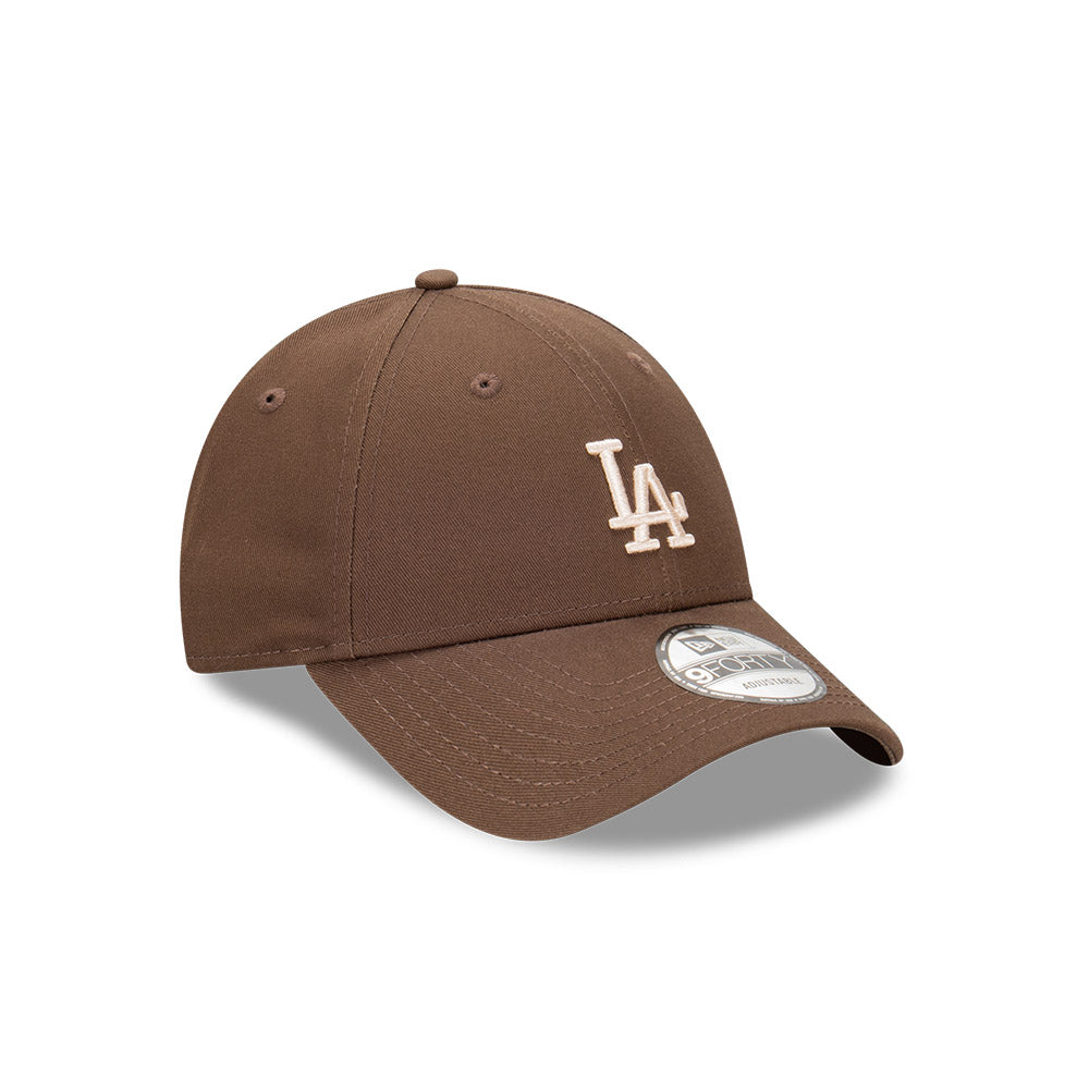 New Era หมวกรุ่น Los Angeles Dodgers Visor Script Walnut Brown 9FORTY A-Frame Cap