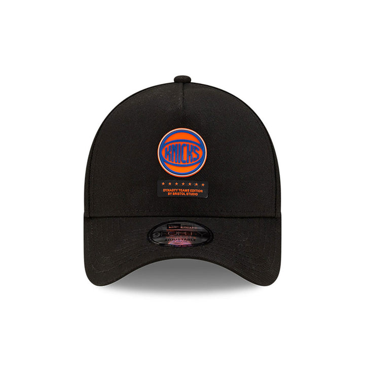 New Era หมวกรุ่น BRISTOL x NBA 2024 New York Knicks Black 9FORTY A-Frame Cap