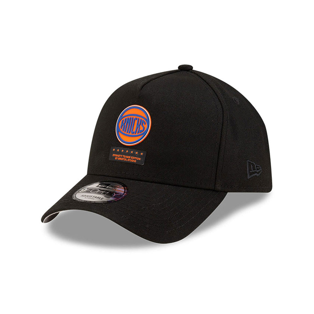 New Era หมวกรุ่น BRISTOL x NBA 2024 New York Knicks Black 9FORTY A-Frame Cap