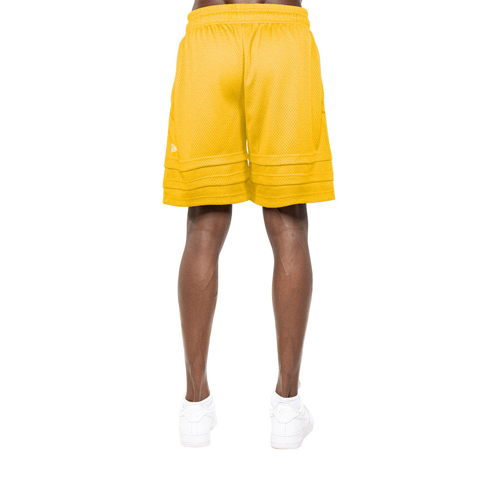 New Era กางเกงขาสั้นรุ่น BRISTOL x NBA 2024 Golden State Warriors Yellow Shorts