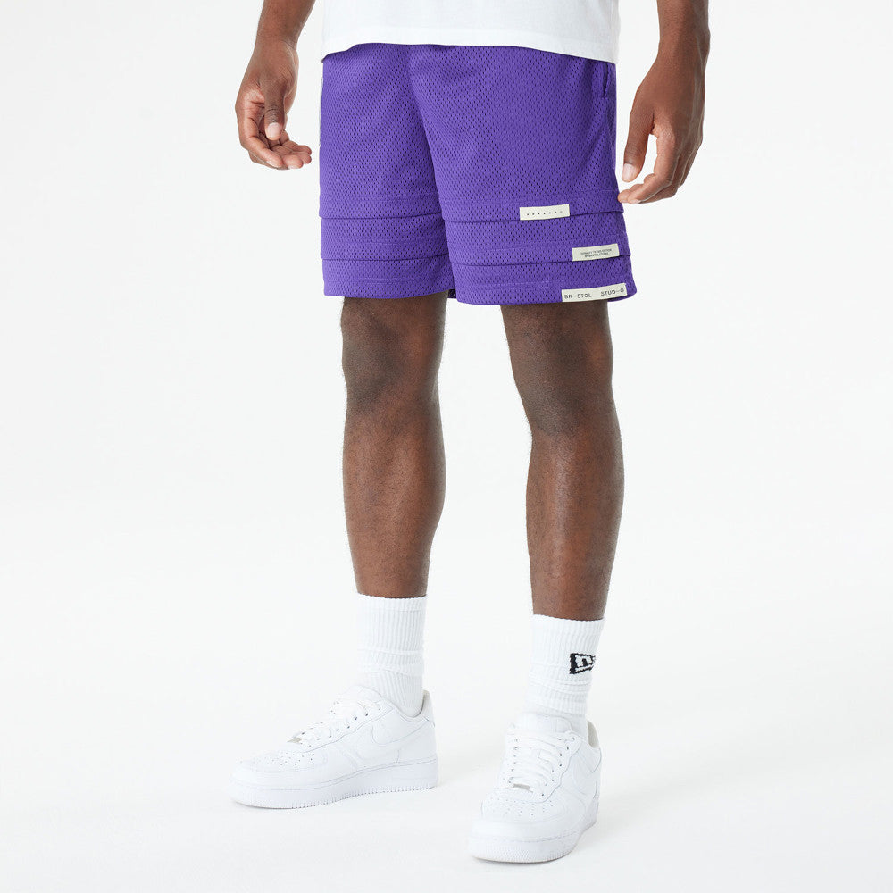 New Era กางเกงขาสั้นรุ่น BRISTOL x NBA 2024 Los Angeles Lakers Purple Shorts