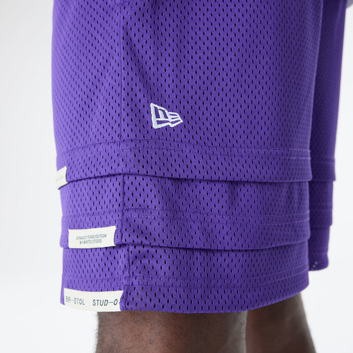 New Era กางเกงขาสั้นรุ่น BRISTOL x NBA 2024 Los Angeles Lakers Purple Shorts