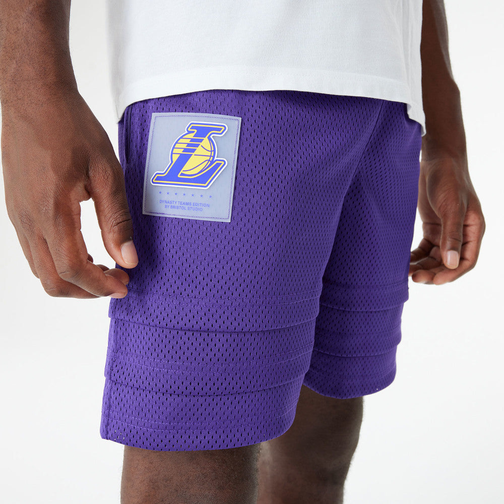 New Era กางเกงขาสั้นรุ่น BRISTOL x NBA 2024 Los Angeles Lakers Purple Shorts