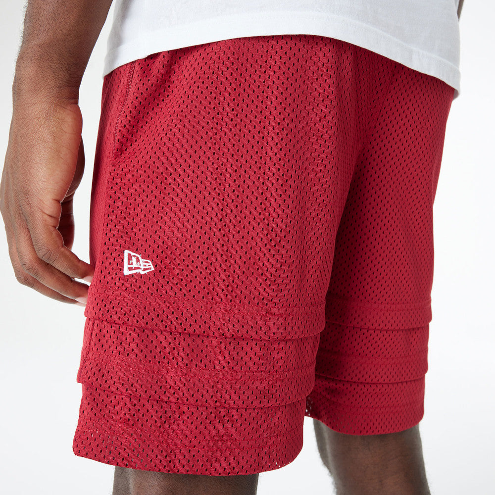 New Era กางเกงขาสั้นรุ่น BRISTOL x NBA 2024 Miami Heat Scarlet Shorts