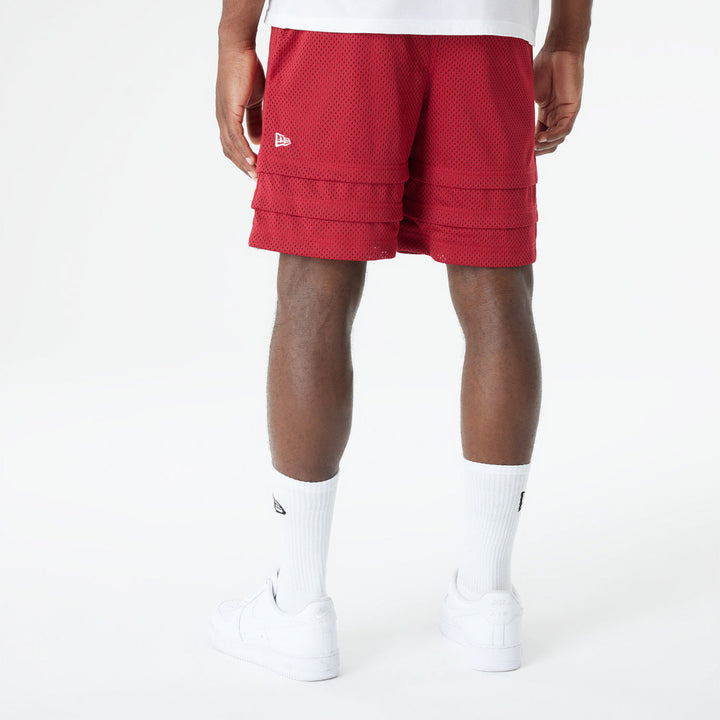 New Era กางเกงขาสั้นรุ่น BRISTOL x NBA 2024 Miami Heat Scarlet Shorts