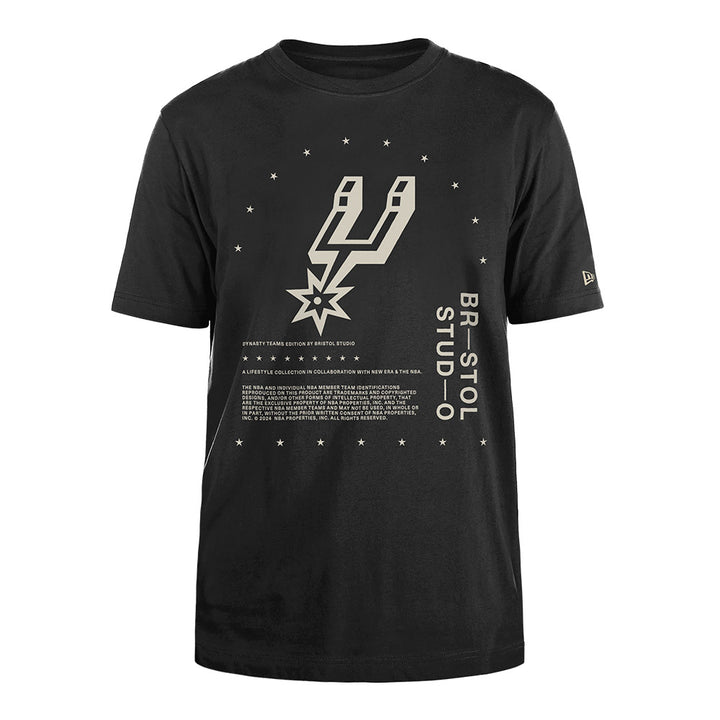 New Era เสื้อยืดแขนสั้นรุ่น BRISTOL x NBA 2024 San Antonio Spurs Black Short Sleeve Tee