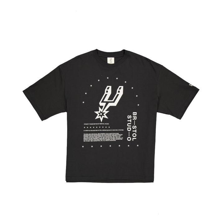 New Era เสื้อยืดแขนสั้นรุ่น BRISTOL x NBA 2024 San Antonio Spurs Black Short Sleeve Tee