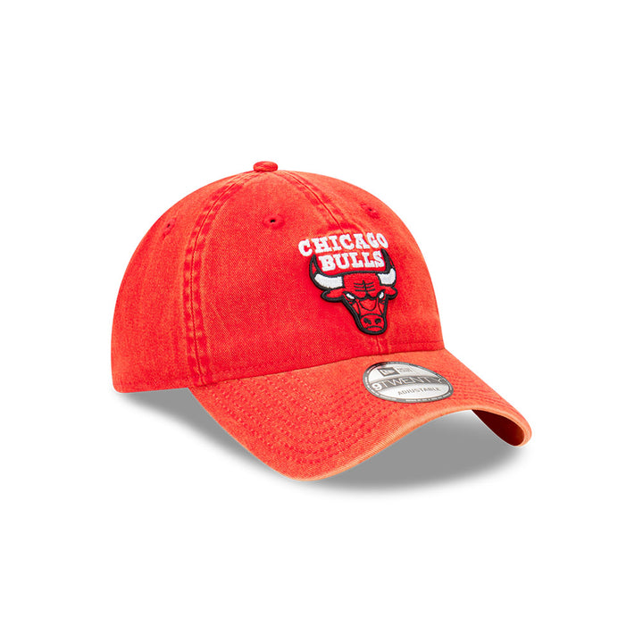 New Era หมวกรุ่น Chicago Bulls Snow Washed Scarlet Red 9TWENTY Cap