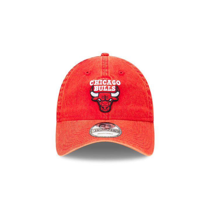New Era หมวกรุ่น Chicago Bulls Snow Washed Scarlet Red 9TWENTY Cap