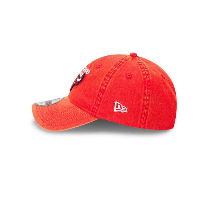 New Era หมวกรุ่น Chicago Bulls Snow Washed Scarlet Red 9TWENTY Cap