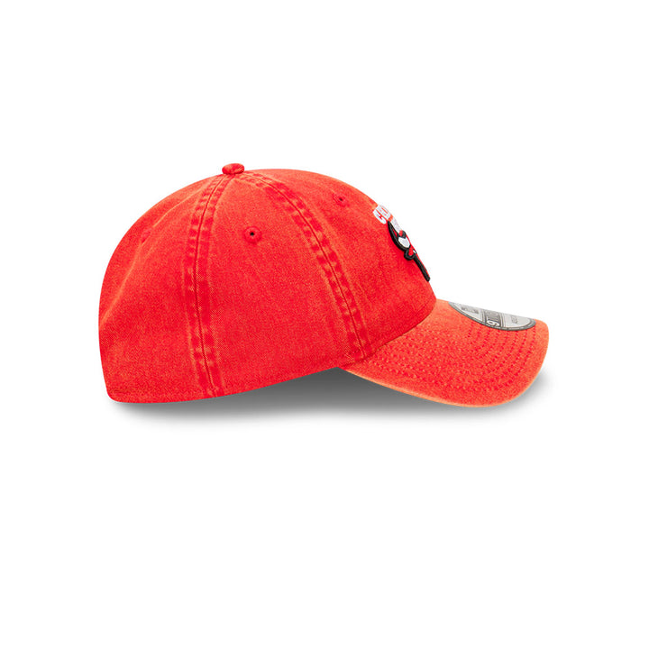 New Era หมวกรุ่น Chicago Bulls Snow Washed Scarlet Red 9TWENTY Cap