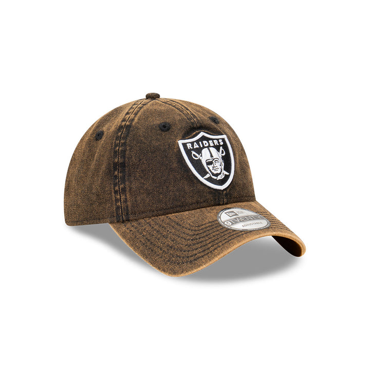 New Era หมวกรุ่น Las Vegas Raiders Snow Washed Black 9TWENTY Cap