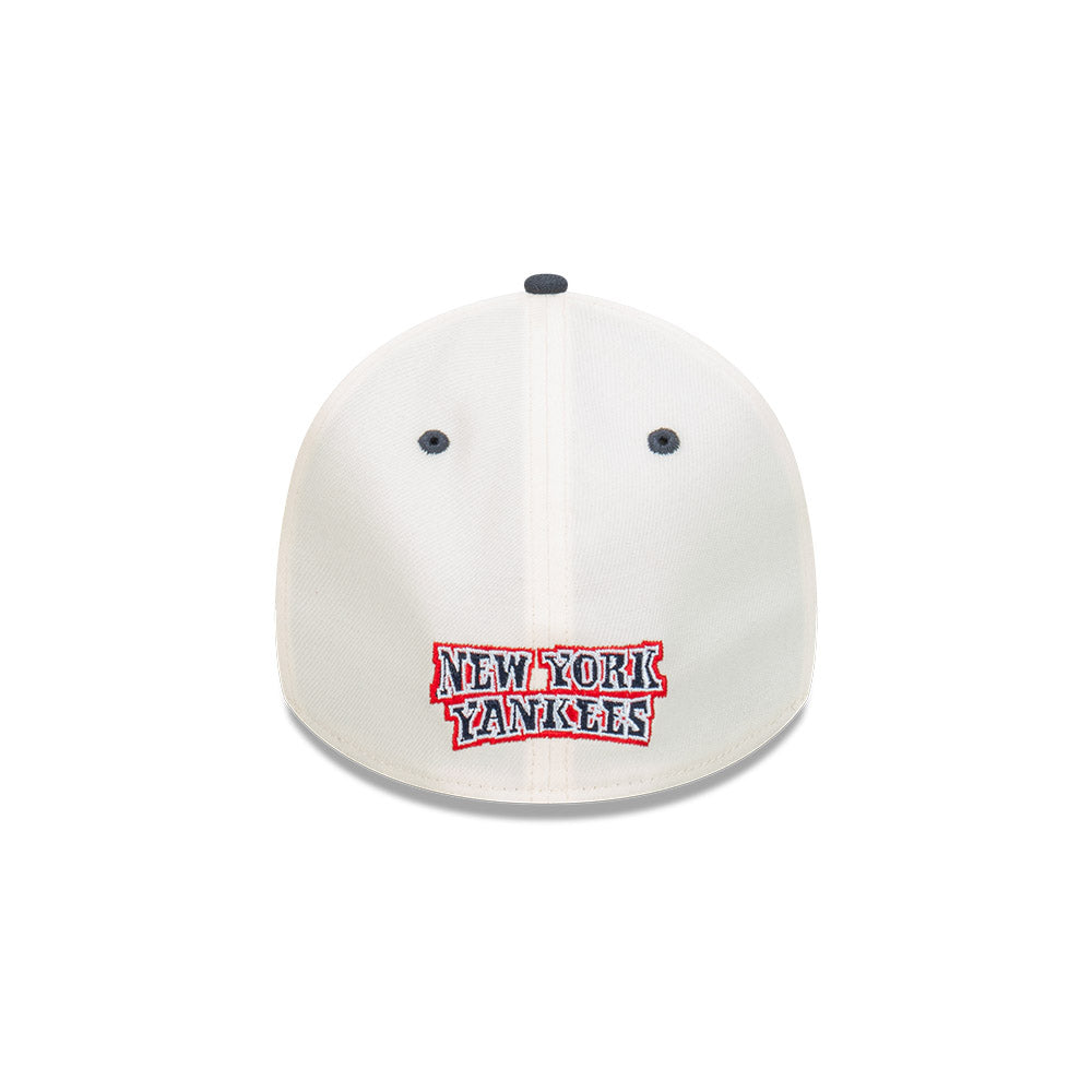 New Era หมวกรุ่น New York Yankees 2-Tone Navy Visor Chrome White 39THIRTY A-Frame Cap