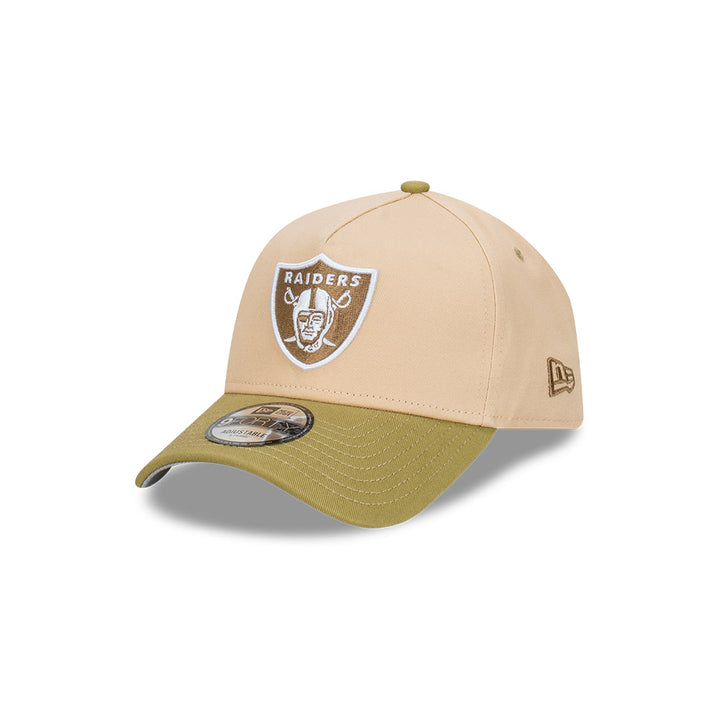 New Era หมวกรุ่น Las Vegas Raiders Beansprout 2-Tone Moss Green Visor Oat Milk 9Forty Af Cap