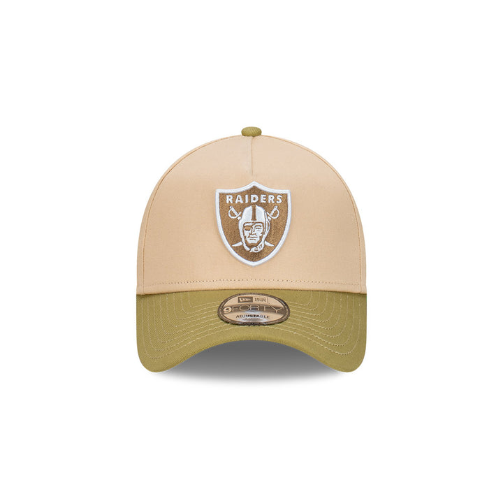 New Era หมวกรุ่น Las Vegas Raiders Beansprout 2-Tone Moss Green Visor Oat Milk 9Forty Af Cap