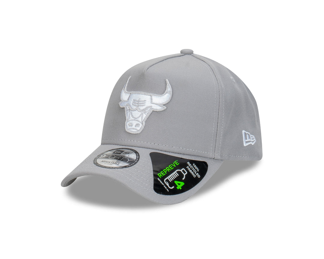 New Era หมวกรุ่น Chicago Bulls Repreve® Cloud Gray 9FORTY A-Frame Cap