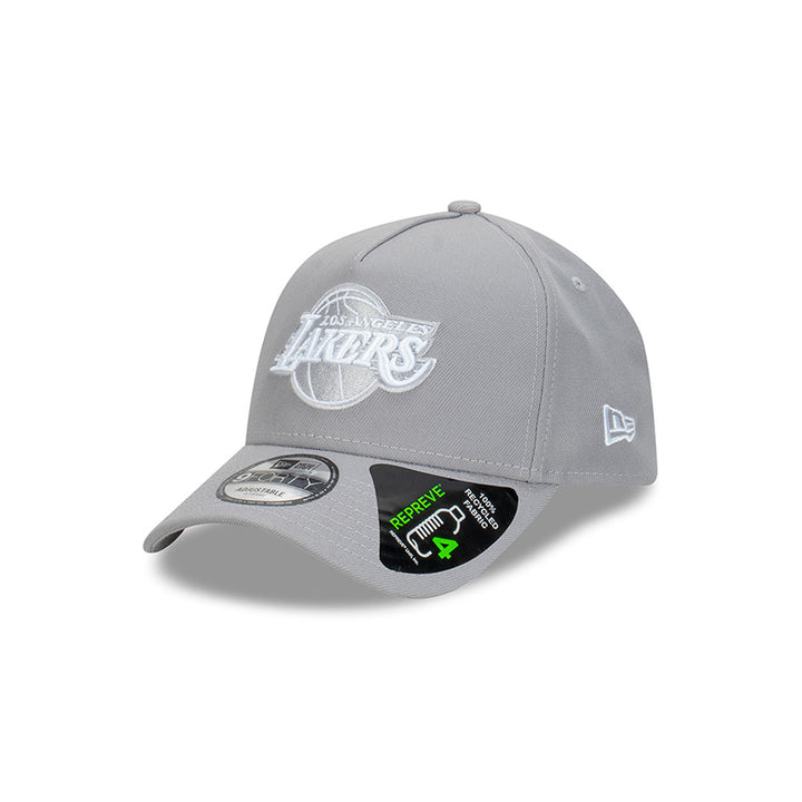 New Era หมวกรุ่น Los Angeles Lakers Repreve® Cloud Gray 9FORTY A-Frame Cap