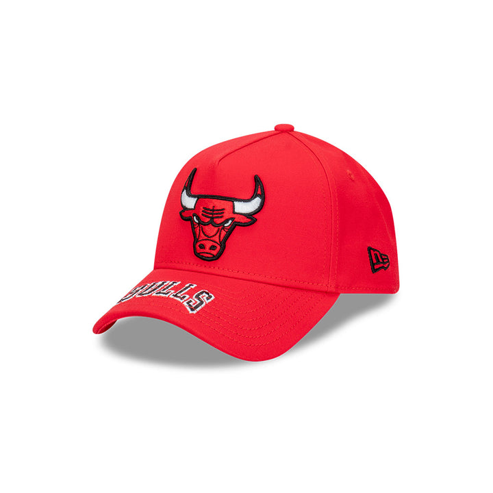 New Era หมวกรุ่น Chicago Bulls Team Visor Hit Red 9FORTY A-Frame Cap