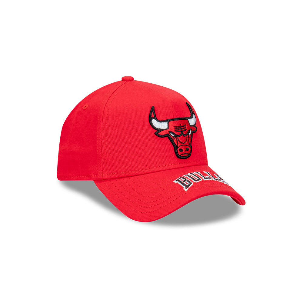 New Era หมวกรุ่น Chicago Bulls Team Visor Hit Red 9FORTY A-Frame Cap