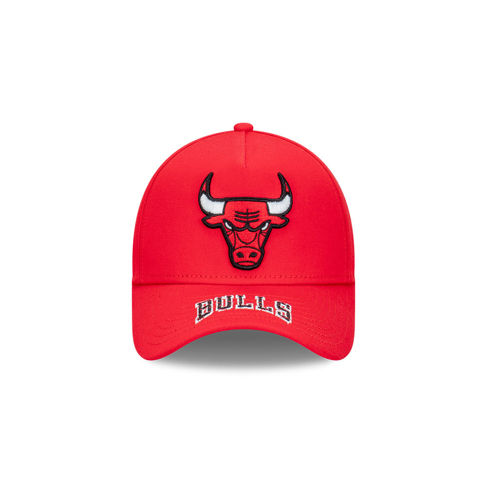 New Era หมวกรุ่น Chicago Bulls Team Visor Hit Red 9FORTY A-Frame Cap