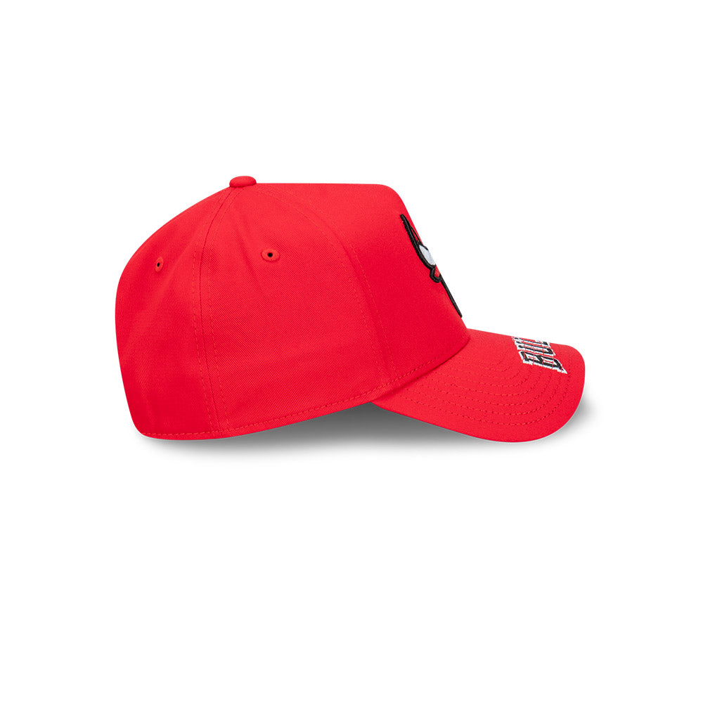 New Era หมวกรุ่น Chicago Bulls Team Visor Hit Red 9FORTY A-Frame Cap