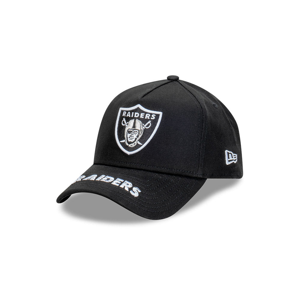 New Era หมวกรุ่น Las Vegas Raiders Team Visor Hit Black 9FORTY A-Frame Cap