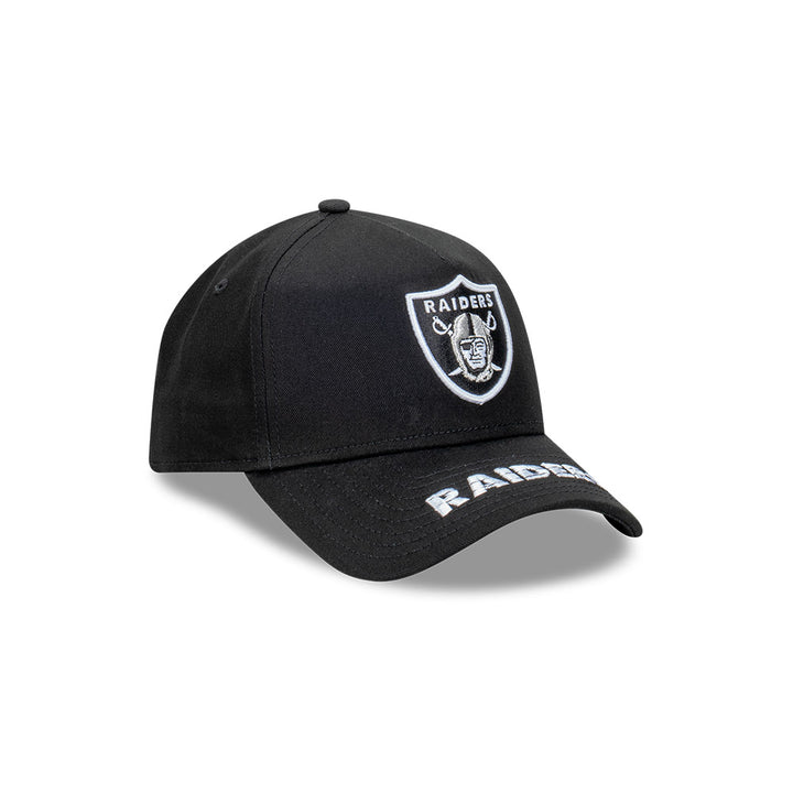 New Era หมวกรุ่น Las Vegas Raiders Team Visor Hit Black 9FORTY A-Frame Cap