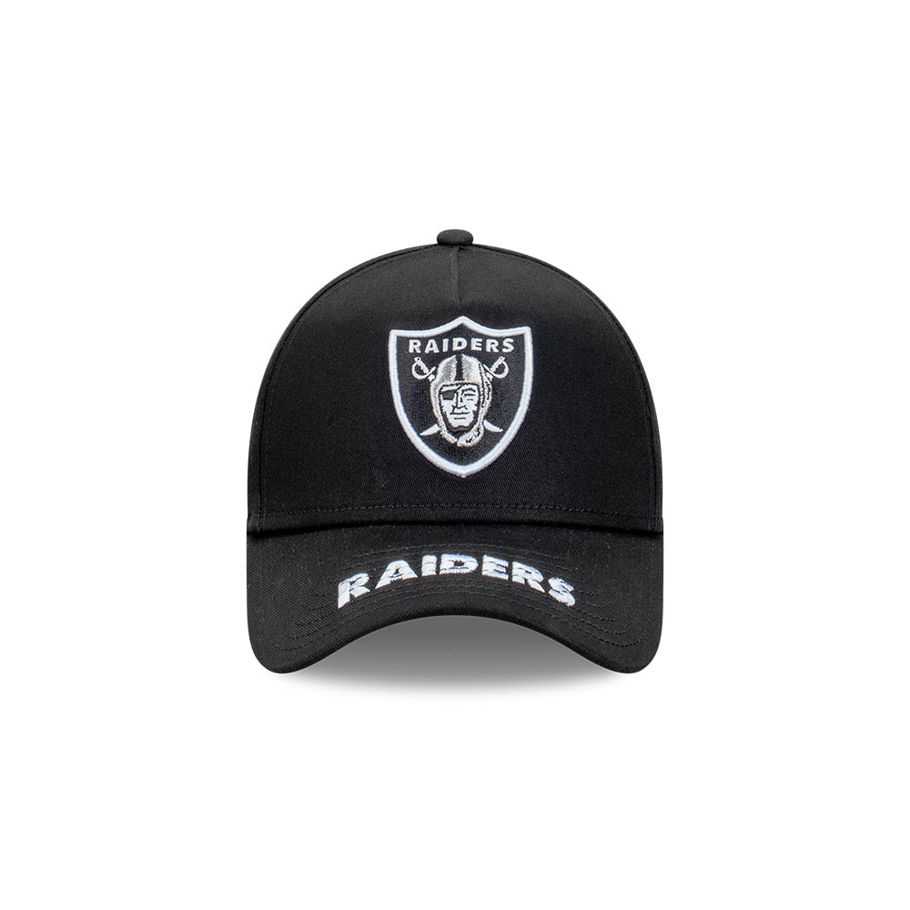 New Era หมวกรุ่น Las Vegas Raiders Team Visor Hit Black 9FORTY A-Frame Cap