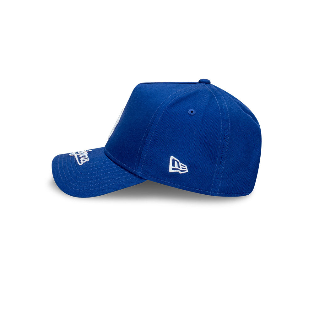 New Era หมวกรุ่น Los Angeles Dodgers Team Visor Hit Dark Royal9FORTY A-Frame Cap