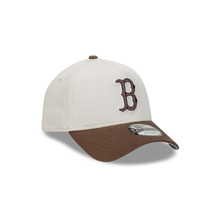 New Era หมวกรุ่น Boston Red Sox 2-Tone Vintage Stone Walnut 9FORTY A-Frame Cap